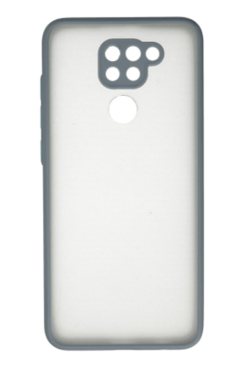 Newface Xiaomi Redmi Note 9 Kılıf Montreal Silikon Kapak - Gri resmi