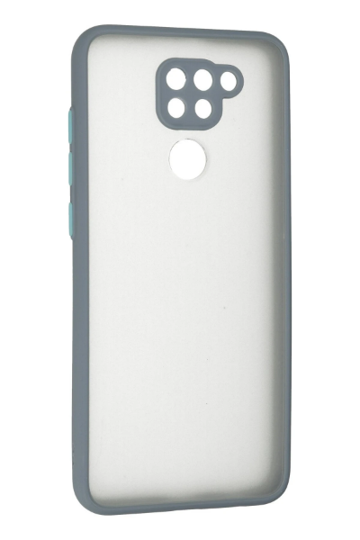 Newface Xiaomi Redmi Note 9 Kılıf Montreal Silikon Kapak - Gri resmi