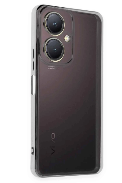 Newface Vivo Y27 Kılıf Razer Lensli Silikon - Gümüş resmi