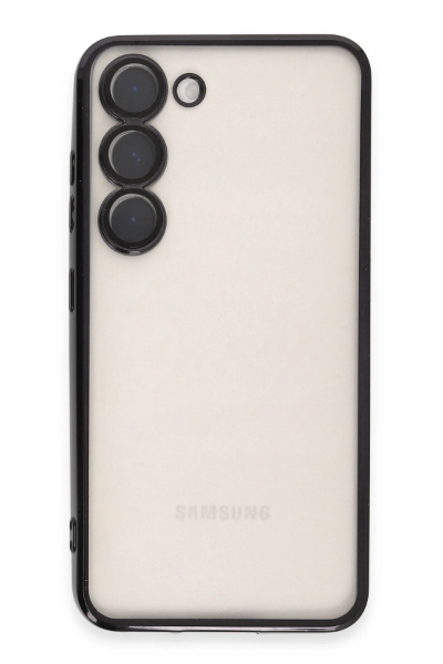Newface Samsung Galaxy S24 Kılıf Razer Lensli Silikon - Siyah resmi