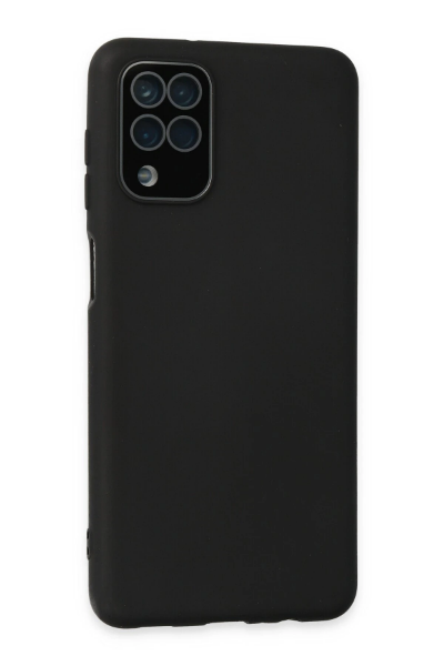 Newface Samsung Galaxy A22 Kılıf Lansman Glass Kapak - Siyah resmi