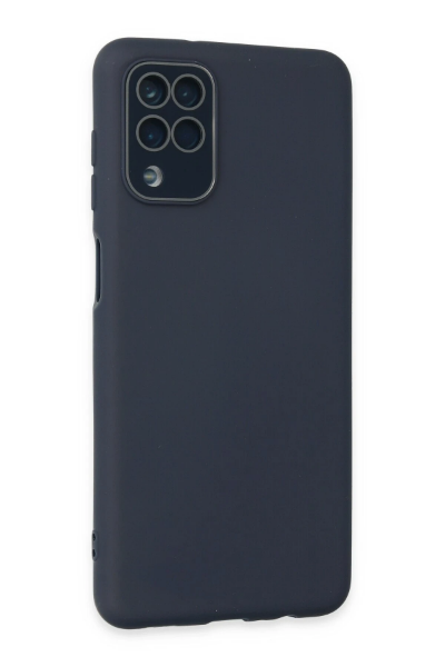 Newface Samsung Galaxy A22 Kılıf Lansman Glass Kapak - Lacivert resmi