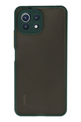 Newface Xiaomi Mİ 11 Lite Kılıf Montreal Silikon Kapak - Yeşil resmi