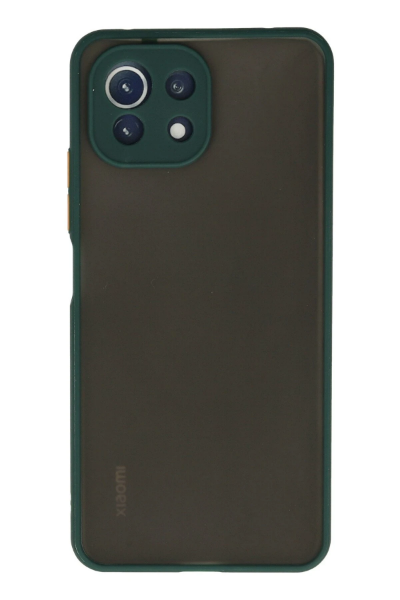 Newface Xiaomi Mİ 11 Lite Kılıf Montreal Silikon Kapak - Yeşil resmi