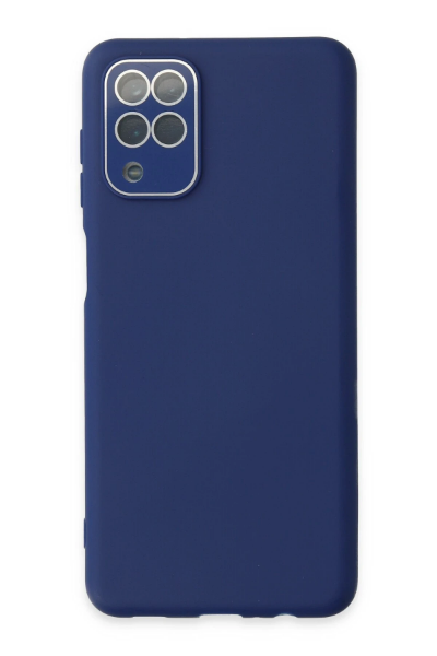 Newface Samsung Galaxy A22 Kılıf Lansman Glass Kapak - Sky Blue resmi
