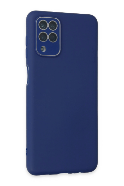 Newface Samsung Galaxy A22 Kılıf Lansman Glass Kapak - Sky Blue resmi