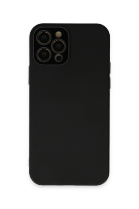Newface iPhone 12 Pro Kılıf Lansman Glass Kapak - Siyah resmi