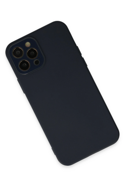 Newface iPhone 12 Pro Kılıf Lansman Glass Kapak - Lacivert resmi