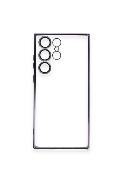 Newface Samsung Galaxy S24 Ultra Kılıf Razer Lensli Silikon - Siyah resmi