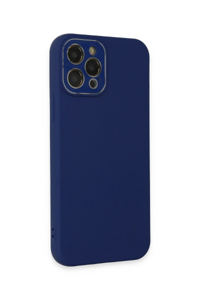 Newface iPhone 12 Pro Kılıf Lansman Glass Kapak - Sky Blue resmi