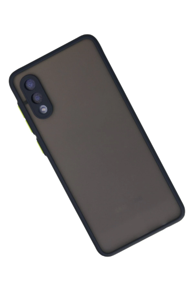 Newface Samsung Galaxy A02 Kılıf Montreal Silikon Kapak - Lacivert resmi