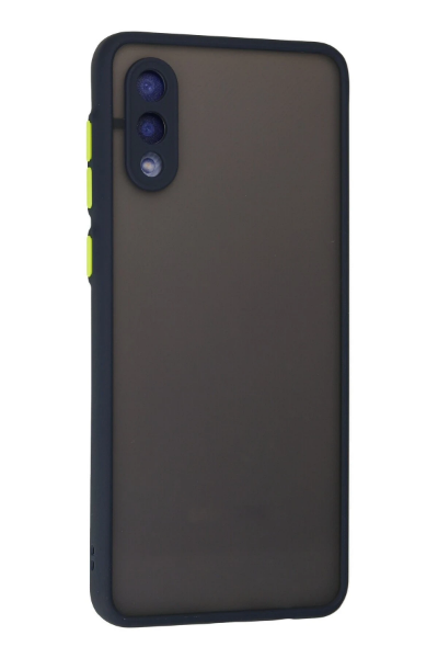 Newface Samsung Galaxy A02 Kılıf Montreal Silikon Kapak - Lacivert resmi