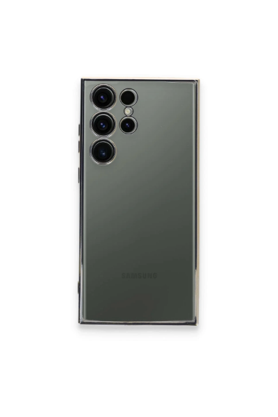Newface Samsung Galaxy S24 Ultra Kılıf Razer Lensli Silikon - Gümüş resmi