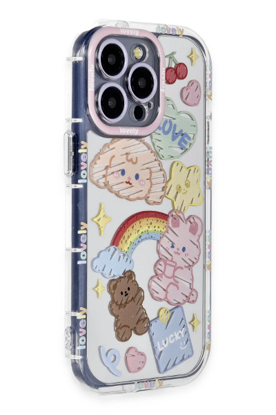 Newface iPhone 15 Pro Max Kılıf Reflexion Desenli Kapak - Desen 4 resmi