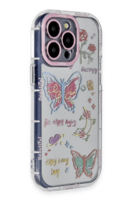 Newface iPhone 15 Pro Max Kılıf Reflexion Desenli Kapak - Desen 8 resmi