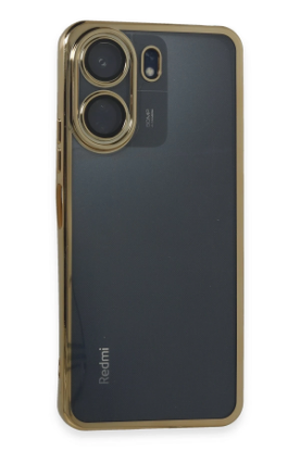 Newface Xiaomi Redmi 13C Kılıf Razer Lensli Silikon - Gold resmi