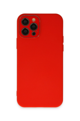 Newface iPhone 12 Pro Kılıf Lansman Glass Kapak - Kırmızı resmi