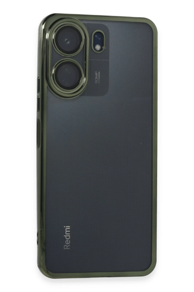 Newface Xiaomi Redmi 13C Kılıf Razer Lensli Silikon - Yeşil resmi
