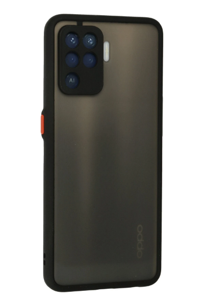 Newface Oppo Reno 5 Lite Kılıf Montreal Silikon Kapak - Siyah resmi