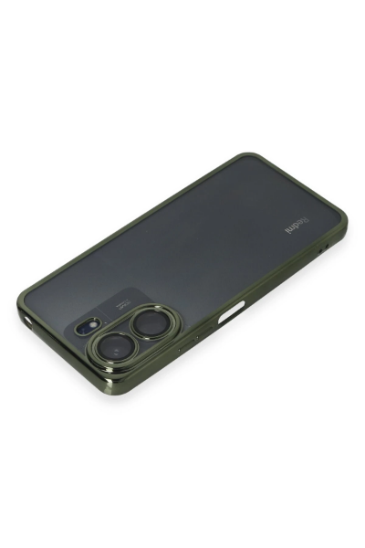 Newface Xiaomi Redmi 13C Kılıf Razer Lensli Silikon - Yeşil resmi