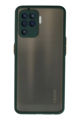 Newface Oppo Reno 5 Lite Kılıf Montreal Silikon Kapak - Yeşil resmi