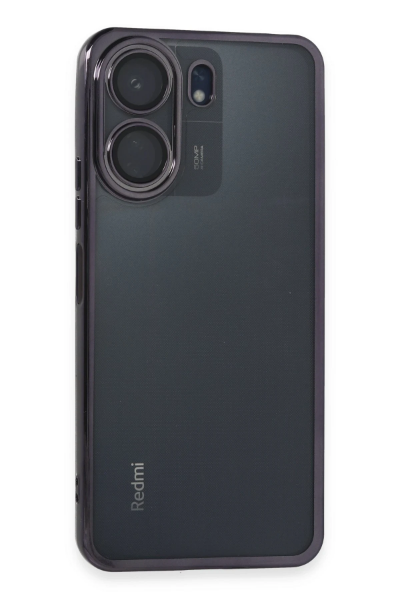Newface Xiaomi Redmi 13C Kılıf Razer Lensli Silikon - Mor resmi