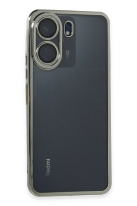 Newface Xiaomi Redmi 13C Kılıf Razer Lensli Silikon - Gümüş resmi