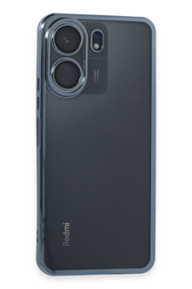 Newface Xiaomi Redmi 13C Kılıf Razer Lensli Silikon - Lacivert resmi