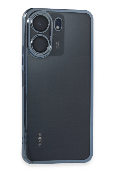 Newface Xiaomi Redmi 13C Kılıf Razer Lensli Silikon - Lacivert resmi