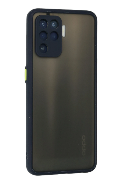 Newface Oppo Reno 5 Lite Kılıf Montreal Silikon Kapak - Lacivert resmi