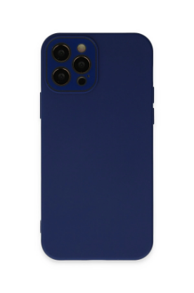 Newface iPhone 12 Pro Max Kılıf Lansman Glass Kapak - Sky Blue resmi