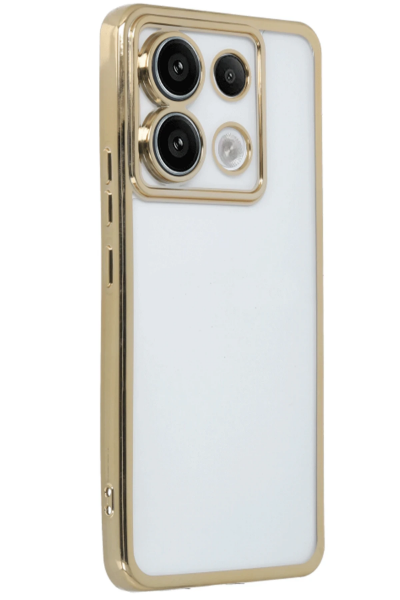 Newface Xiaomi Poco X6 Kılıf Razer Lensli Silikon - Gold resmi