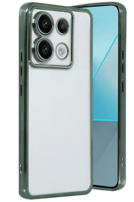 Newface Xiaomi Poco X6 Kılıf Razer Lensli Silikon - Yeşil resmi