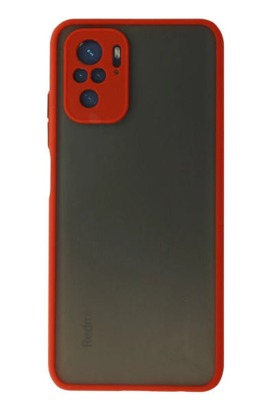 Newface Xiaomi Redmi Note 10 Kılıf Montreal Silikon Kapak - Kırmızı resmi