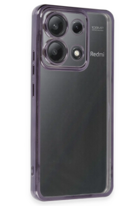 Newface Xiaomi Poco X6 Kılıf Razer Lensli Silikon - Mor resmi