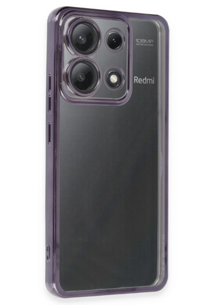 Newface Xiaomi Poco X6 Kılıf Razer Lensli Silikon - Mor resmi