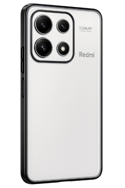 Newface Xiaomi Poco X6 Pro Kılıf Razer Lensli Silikon - Siyah resmi