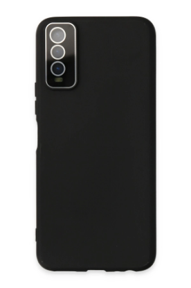 Newface Vivo Y11S Kılıf Lansman Glass Kapak - Siyah resmi