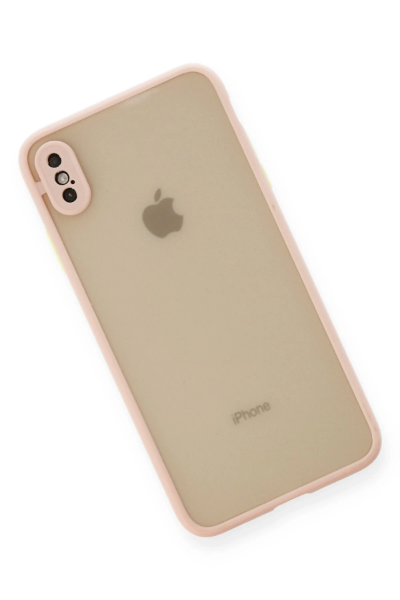 Newface iPhone XS Max Kılıf Montreal Silikon Kapak - Pembe resmi
