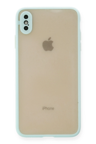 Newface iPhone X Kılıf Montreal Silikon Kapak - Turkuaz resmi