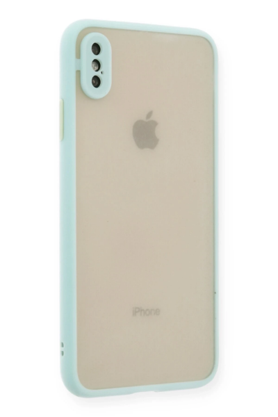 Newface iPhone X Kılıf Montreal Silikon Kapak - Turkuaz resmi