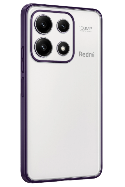 Newface Xiaomi Poco X6 Pro Kılıf Razer Lensli Silikon - Mor resmi