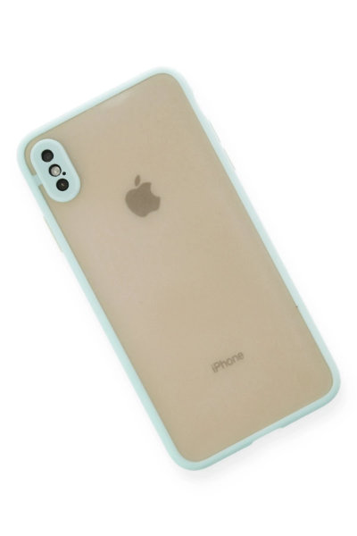 Newface iPhone X Kılıf Montreal Silikon Kapak - Turkuaz resmi