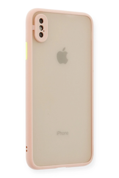 Newface iPhone X Kılıf Montreal Silikon Kapak - Pembe resmi