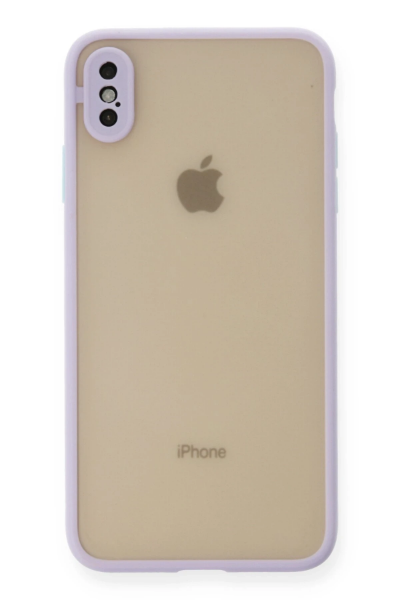 Newface iPhone X Kılıf Montreal Silikon Kapak - Mor resmi