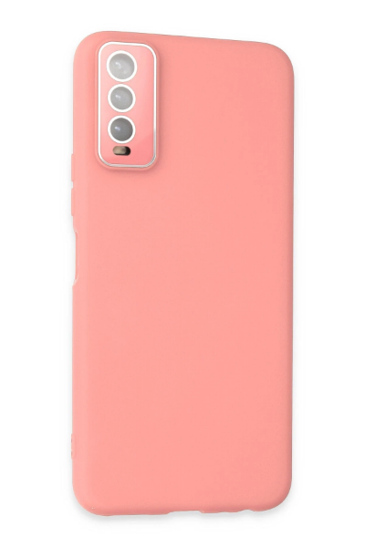 Newface Vivo Y11S Kılıf Lansman Glass Kapak - Pembe resmi