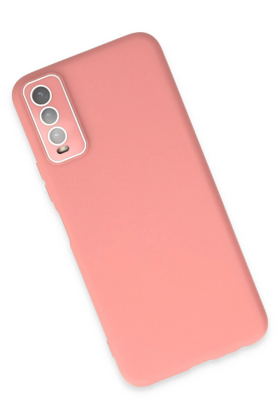 Newface Vivo Y11S Kılıf Lansman Glass Kapak - Pembe resmi