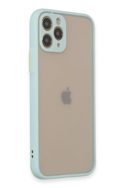 Newface iPhone 11 Pro Kılıf Montreal Silikon Kapak - Turkuaz resmi
