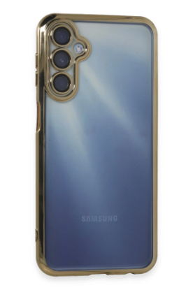 Newface Samsung Galaxy A15 4G Kılıf Razer Lensli Silikon - Gold resmi