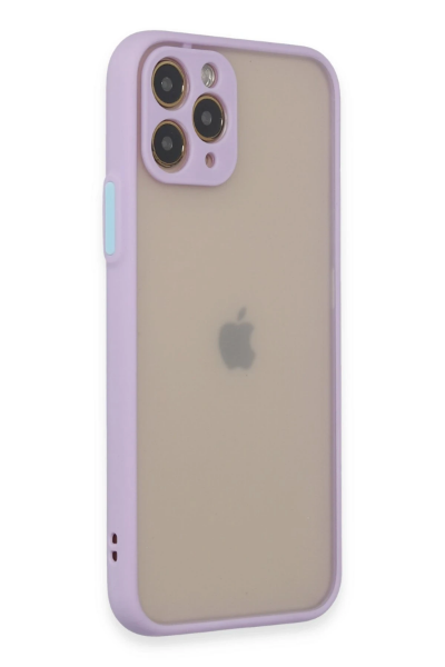 Newface iPhone 11 Pro Kılıf Montreal Silikon Kapak - Mor resmi